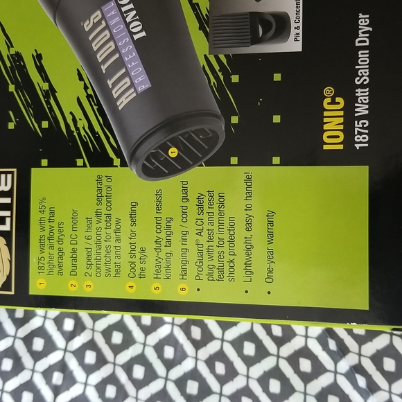 Hot tools hair dryer, NWT - Picture 3 of 5
